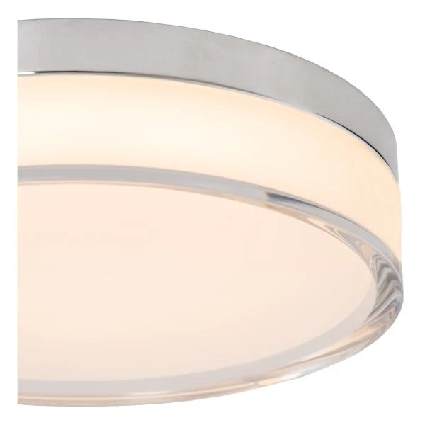 Lucide PLANO - Flush ceiling light Bathroom - Ø 23 cm - LED Dim. - CCT - 1x11W 2700K/4000K - IP44 - Opal - detail 2